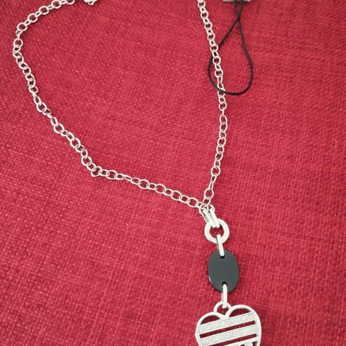 Loftys heart pendant necklace new silver