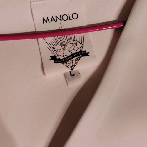 Manolo formal dress new, size large, black and white