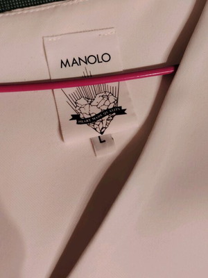 Manolo formal dress new, size large, black and white