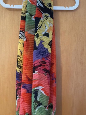 Desigual floral multicolored foulard scarf 1.60x65
