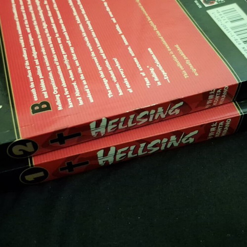 Hellsing manga volumes 1 & 2 used, English first edition
