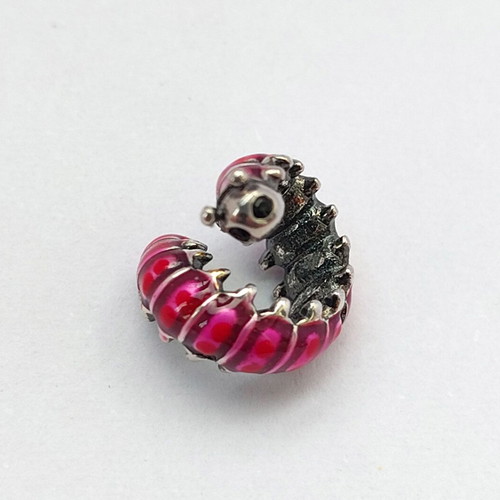 Pandora Cute Curled Caterpillar Charm 925 Silver New