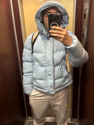 Trapstar Puffer Jacket ice blue like new, size Large