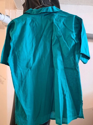 Women's blouse size L like new, blue turquoise