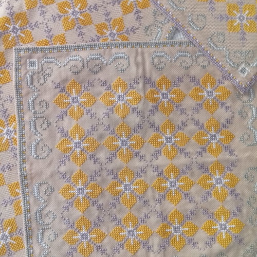 Handmade embroidered table linens set