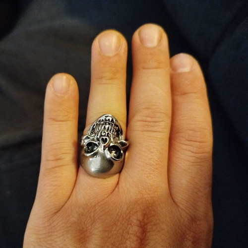 Skull ring men's used