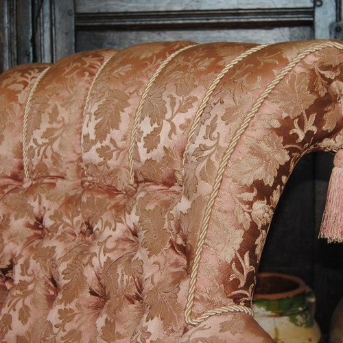 Old Victorian small boudoir armchair used
