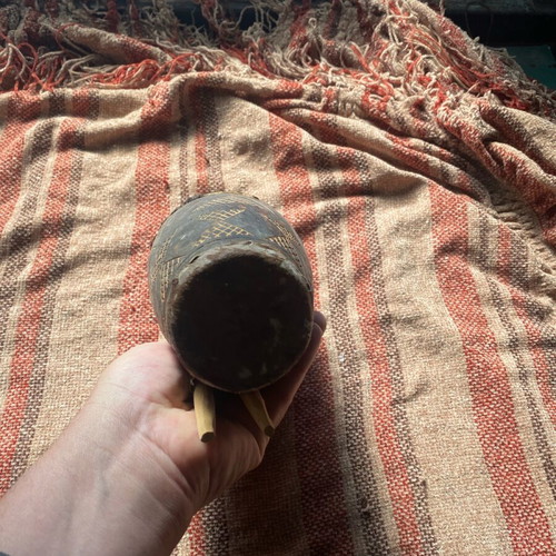 African musical instrument new with animal skin