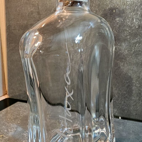 Bormioli Rocco Capitol Glass Decanter 700ml like new with Metaxa engraving