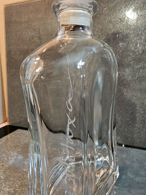 Bormioli Rocco Capitol Glass Decanter 700ml like new with Metaxa engraving