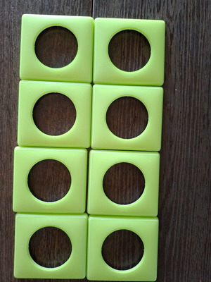 Legrand Celiane switch frames pack of 8, light green, like new