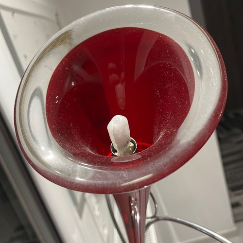 Modern floor lamp with Murano glass like new