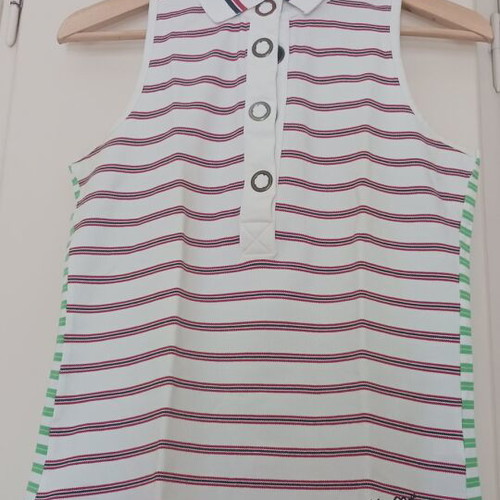 Gin tonic sleeveless striped blouse like new, multicolor, size L
