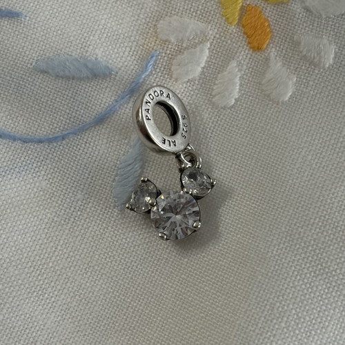 Pandora Mickey Mouse silver charm pendant