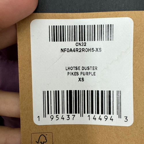 The North Face long jacket new, pink, XS