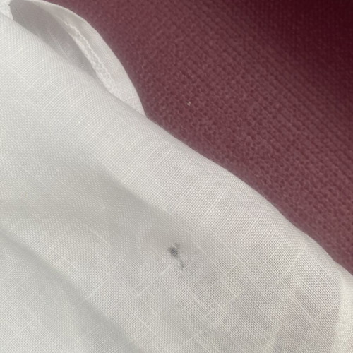 Oxford Company long women's linen shirt, white, size L