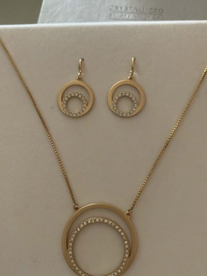 Swarovski necklace and earrings set authentic, unused