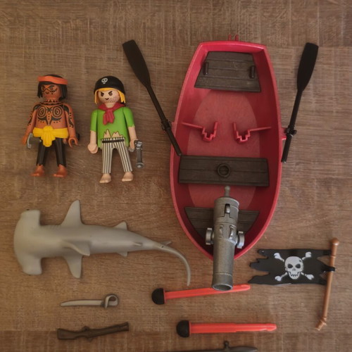 Playmobil 70493 Pirates boat with sharks