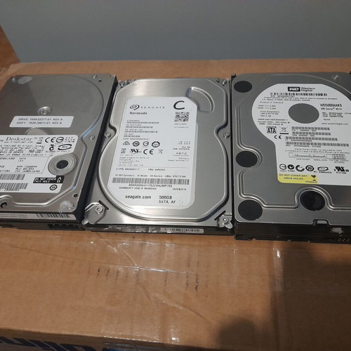 3 Pieces 3.5" HDD 500 GB Hard Drives for Desktop like new