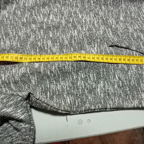 Men's unisex short sleeve hoodie sweatshirt, grey melange