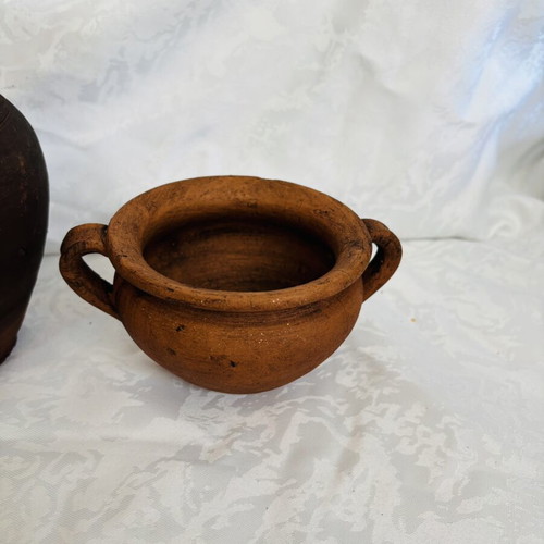 Cypriot Handmade Clay Pottery Used, 20 cm