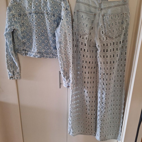 Denim jacket and pants set like new, Vicolo and Toxic 3 size S