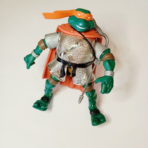 TMNT Michelangelo Ninja Knights 2004 vintage figure Playmates 13cm