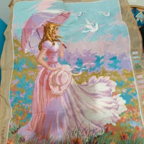 Diamant Gobelin with Romantic Lady Design like new