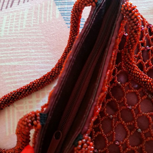 Beaded evening handbag like new