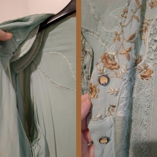 Women's set jacket and skirt 100% viscose used, turquoise