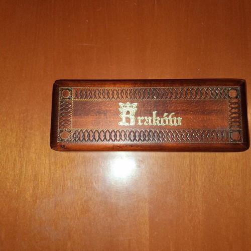 Carved wooden jewelry box new