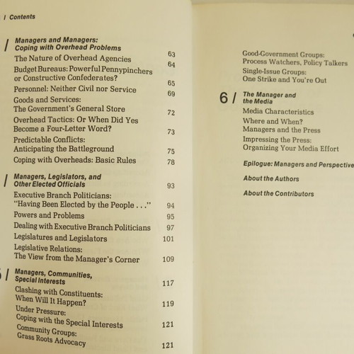 Book How to Manage in the Public Sector used, Gordon Chase and Elizabeth C.Reveal, 1983