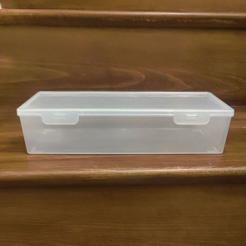 Transparent Plastic Card Storage Box with Lid like new