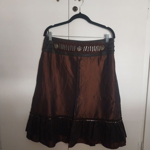 Koton Medium skirt like new, brown with ethnic details