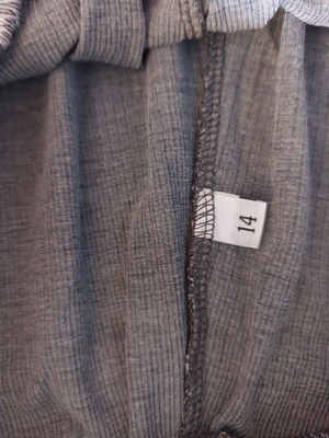 Girls' Pajamas size 14 like new, black and gray