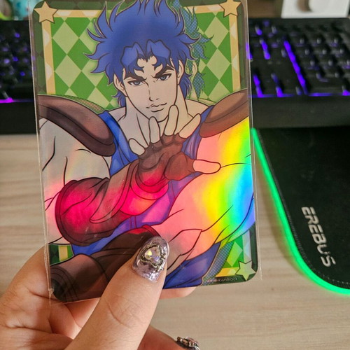 Jojo's Bizarre Adventure holographic foil cards set handmade