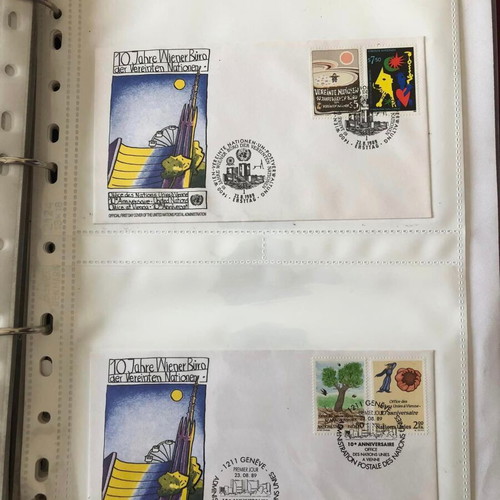 UN Album new with 76 FDC 1985-1996