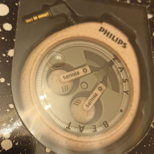 Philips Retro Vintage 80s 90s Ear Bud Headphones New