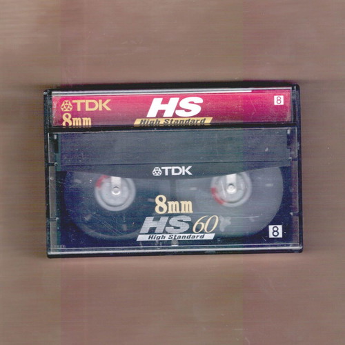 TDK HS60 8mm videotape used, 60/90 minutes