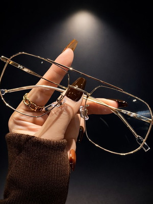 Fashion aviator glasses large, new, gold or black unisex