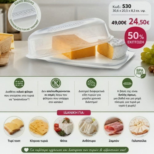 Tupperware cheese container new