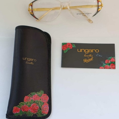 Emanuel Ungaro Persol U580 Eyeglass Frame New Gold Italy