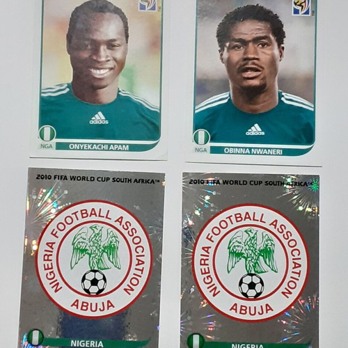 Argentina England Hellas Nigeria Stickers new, pack of 34
