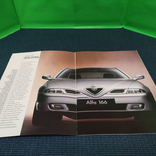 Alfa Romeo 166 official illustrated brochure like new