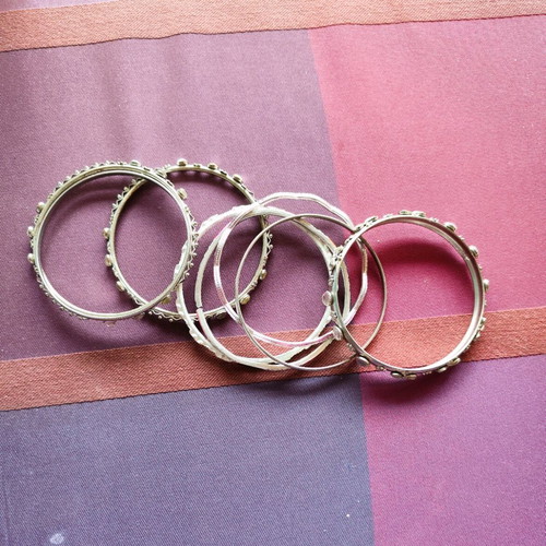 Zara boho bracelet set like new, silver
