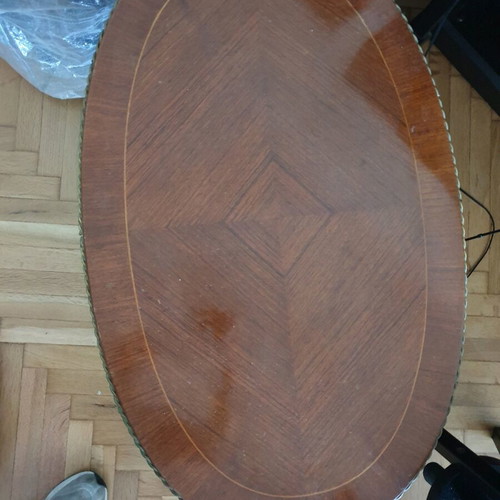 French antique coffee table used, 50x80x46 cm