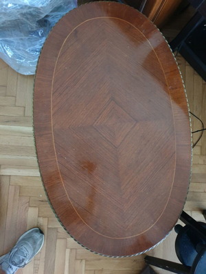 French antique coffee table used, 50x80x46 cm