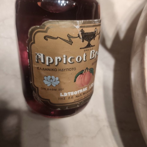 Vintage Apricot Brandy Lotsotras Liqueur sealed