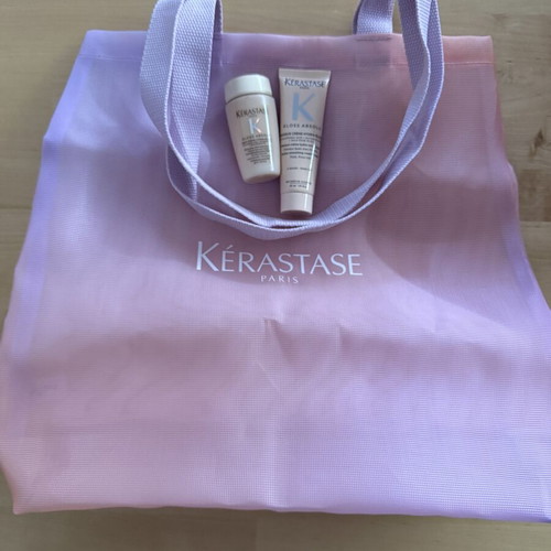 Kérastase Summer Tote Bag with 2 Mini Gloss Absolu Products new