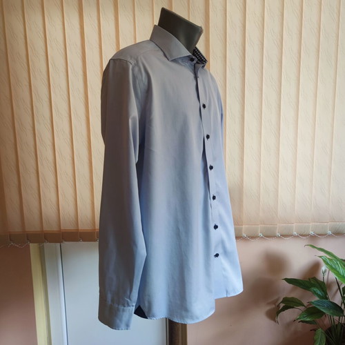 J. Harvest & Frost Premium Light Blue Men's Shirt M 39/40 like new, 100% cotton